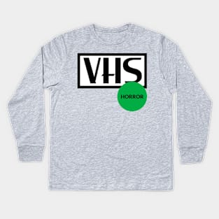 VHS Horror Tag Kids Long Sleeve T-Shirt